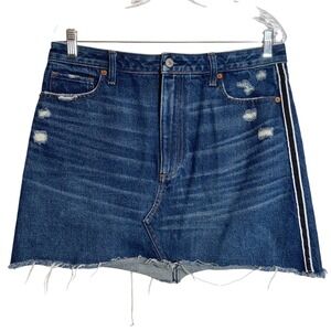 Abercrombie & Fitch Zoe Natural Rise Vintage A-Line Denim Skirt Size 31/12 Retro